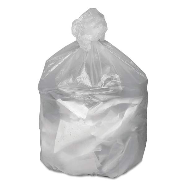 Good N Tuff 56 gal Trash Bags, 43 in x 46 in, Heavy-Duty, 14 microns, Natural, 200 PK - GNT4348
