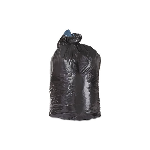 Trinity Packaging TrinityPls, LOW-DENSITY CAN LINERS, 33 GAL, 1.6 MIL, 23in X 39in, BLACK, 100PK - ML3339X