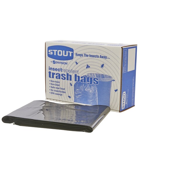 Stout By Envision 35 gal Trash Bags, Black, 80 PK - P3345K20