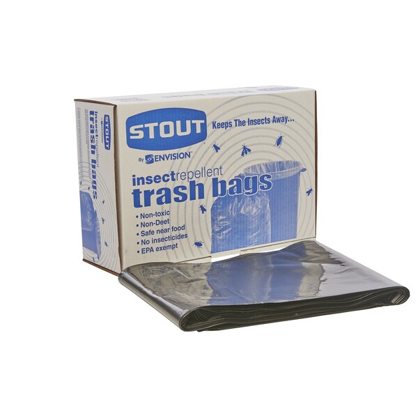 Stout By Envision 35 gal Trash Bags, Black, 80 PK - P3345K20