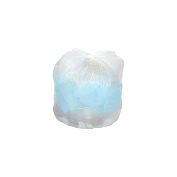 Napco Bag And Film GEC 153; Medium Duty White Trash Bags - 55 to 60 Gal, 0.7 Mil, 100 Bags/Case - RST38587W