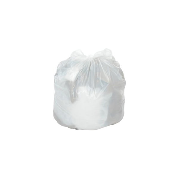 Napco Bag And Film GEC 153; Medium Duty White Trash Bags - 20 to 30 Gal, 0.7 Mil, 200 Bags/Case - RST30367W