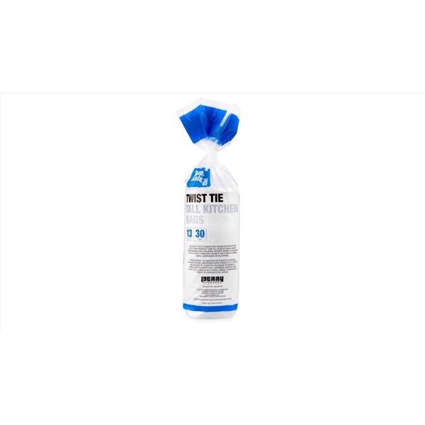 Iron-Hold Iron-Hold 13 gal No Scent Scent Tall Kitchen Bags Twist Tie 30 pk 0.6 mil - 1372521