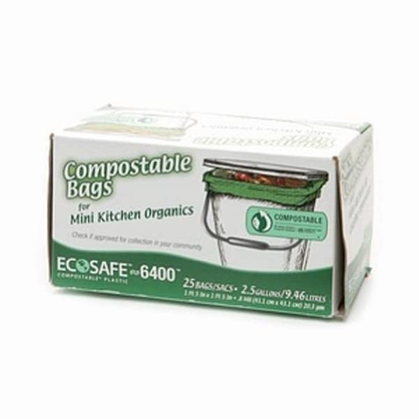 Eco-Safe Eco-Safe Compostable 2.6 gal Trash Bags Twist Tie 25 pk 0.6 mil - GKL032195