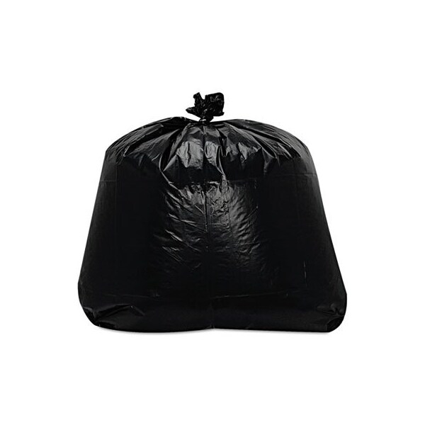 Trinity Packaging TrinityPls, LOW-DENSITY CAN LINERS, 56 GAL, 1.6 MIL, 23in X 47in, BLACK, 100PK - ML4347X
