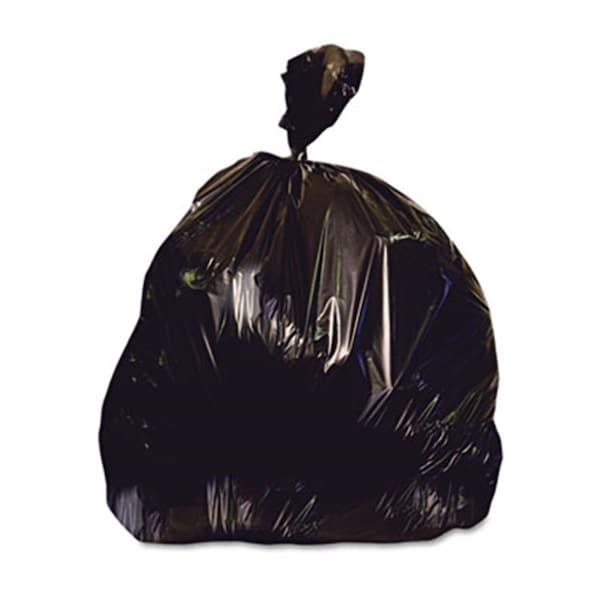 Bissell Low-Density Repro Can Liner- 60 Gallon- 1.5 mil- Black- 38 x 58- 100/Carton, 100PK - HO719603