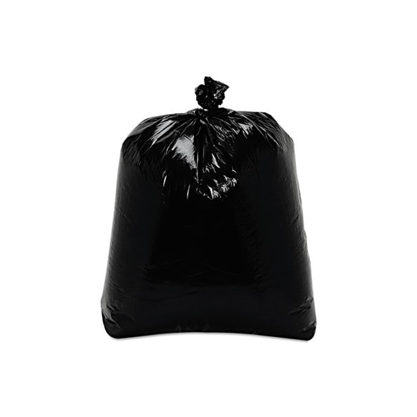 Trinity Packaging TrinityPls, LOW-DENSITY CAN LINERS, 16 GAL, 0.7 MIL, 24in X 32in, BLACK, 500PK - ML2432