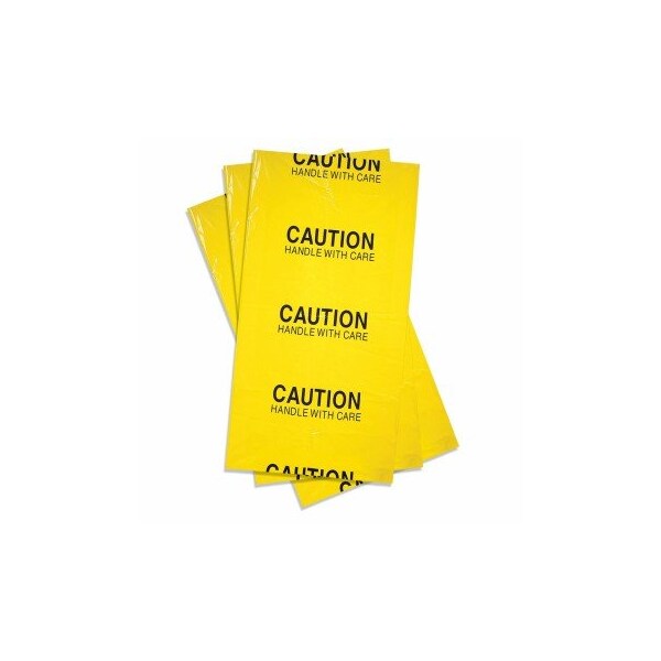 Pig Trash Bags, 38 in x 65 in, 6 mil (152 microns), Yellow, 25 PK - BAG206-646