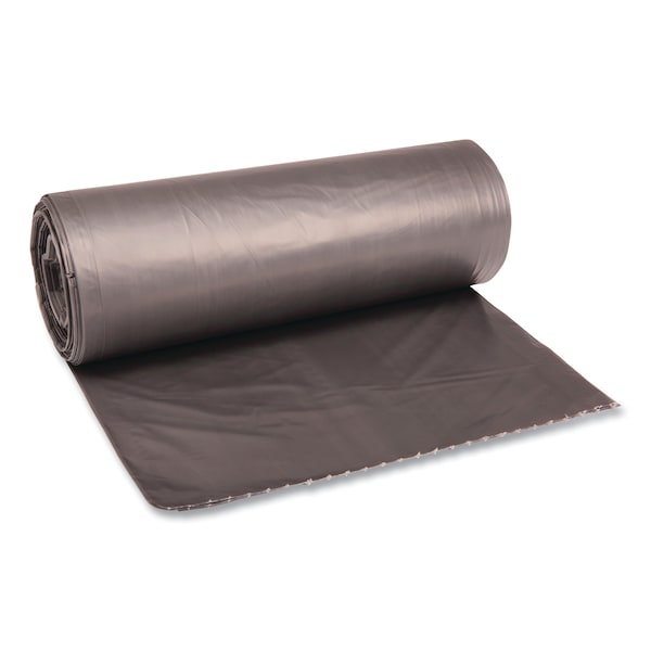 Boardwalk 60 gal Trash Bags, 38 in x 58 in, 0.95 mil, Gray, 100 PK - H7658TGKR01