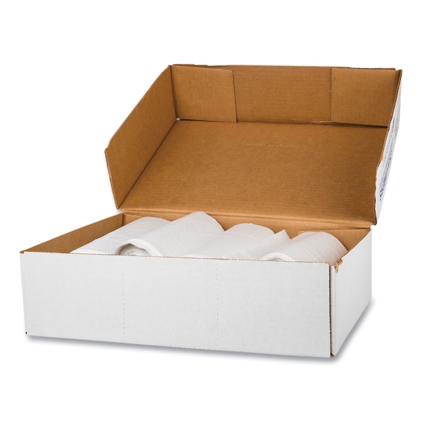 Inteplast Group 60 gal Trash Bags, 38 in x 60 in, Medium-Duty, 12 microns, Clear, 200 PK - S386012N