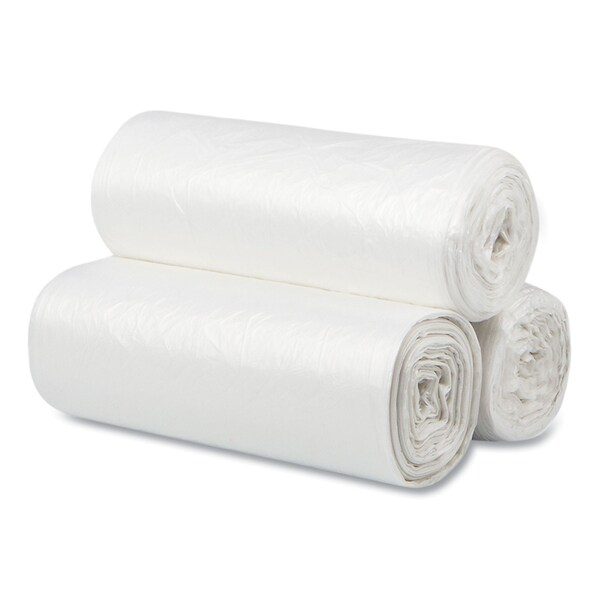 Inteplast Group 60 gal Trash Bags, 38 in x 60 in, Medium-Duty, 12 microns, Clear, 200 PK - S386012N