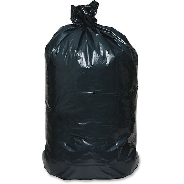 Webster 60 gal Trash Bags, XL, 1.65 mil (42 Micron), Black, 100 PK - WBIRNW6060