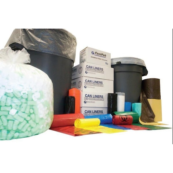 Inteplast Ibs IBS 24x24 HDPE Interleaved Can Liner Natural Star Seal 6 Mic, 50PK - 1082743
