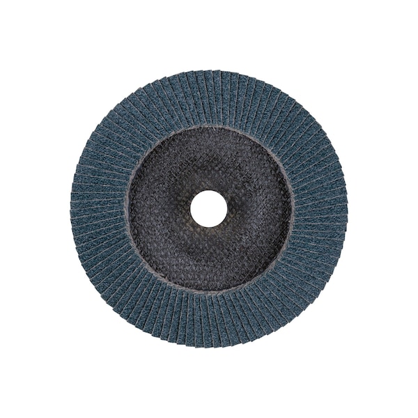 Disco de láminas POLIFAN® 7" x 7/8" A.H. - Z SG POWER STEELOX, Zirconia, 60 Grit, Cónico - 62229