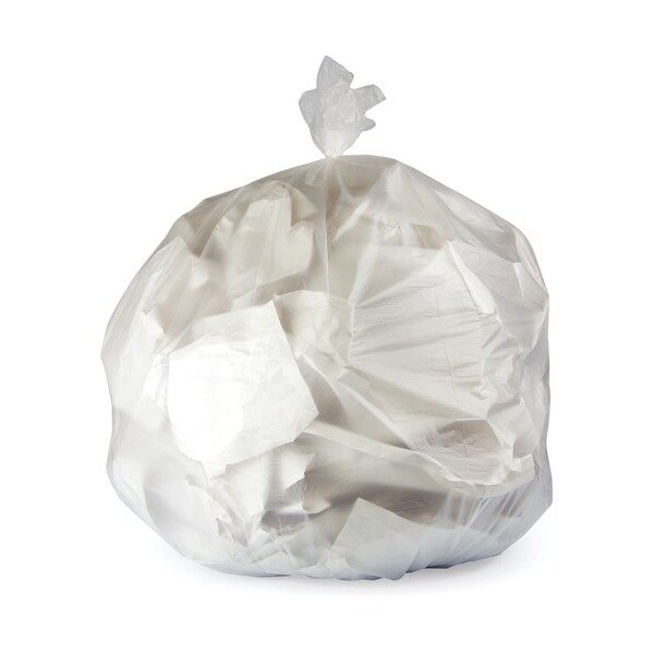 Heritage Bag Can Liners, HDPE, 11 Mic, 40-45Gal, 40inx46in, NL, 250PK - HERV8046MNR04
