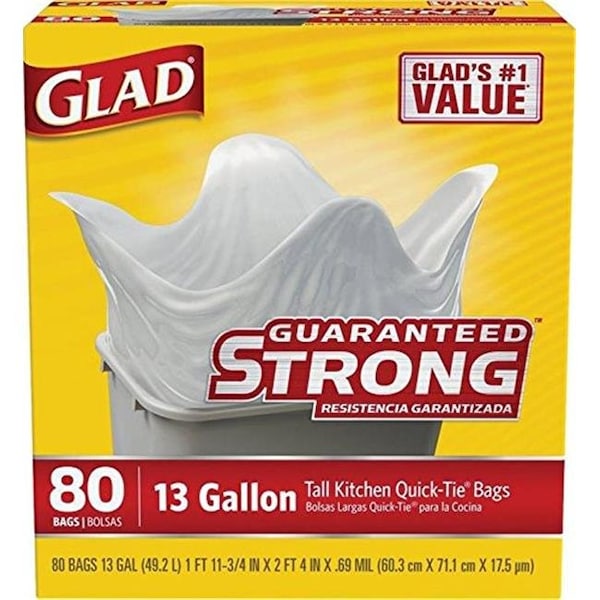 Clorox Clorox 236005 13 gal Kitch Bag - 80 Count - 236005