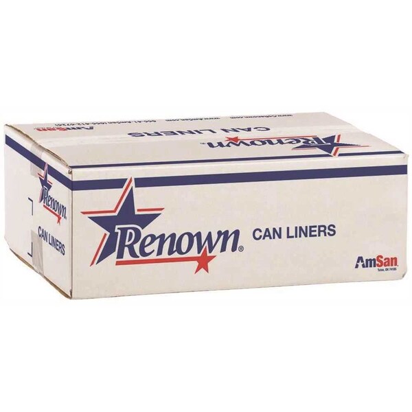 Renown 25 Gal. in Natural Can Liner 30 in. x 37 in. 13 Mic, 500PK - REN12506