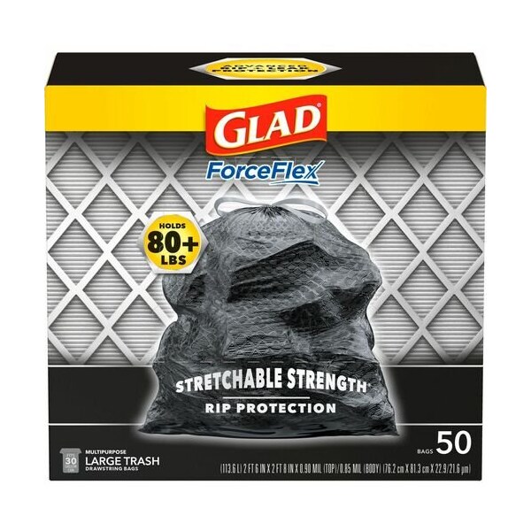 Clorox BAGS, TRASH, DRW STRNG, 30GL, 3PK - CLO78997CT