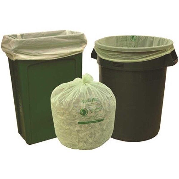 Natur-Bag 39 gal. Compostable Trash Bags, 35 in. x 44 in., 1.0 MIL, Green, 100PK - NT1025-X-00013
