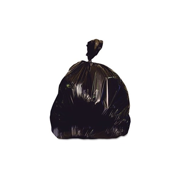 Unisan LOW-DENSITY REPRO CAN LINER, 56 GALLON, 1.5 MIL, BLACK, 43 X 47, 100PK - X8647AK