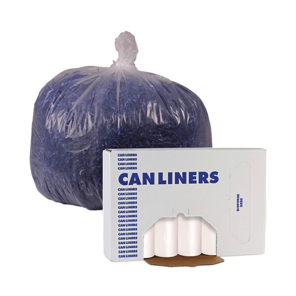 Boardwalk 56 gal Trash Bags, 43 in x 47 in, 19 microns, Natural, 150 PK - V8647ENKR01