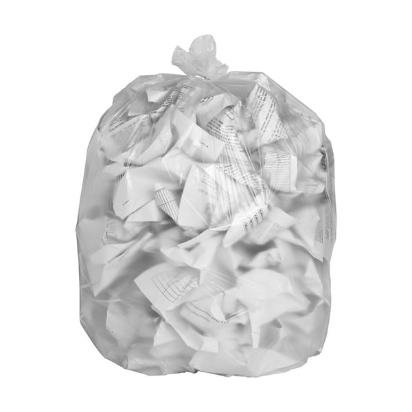 Genuine Joe Everyday Genuine Joe Can Liners, 60 Gal, 11 mic, 38inx58in, Clear, 200PK - EJOHD386014