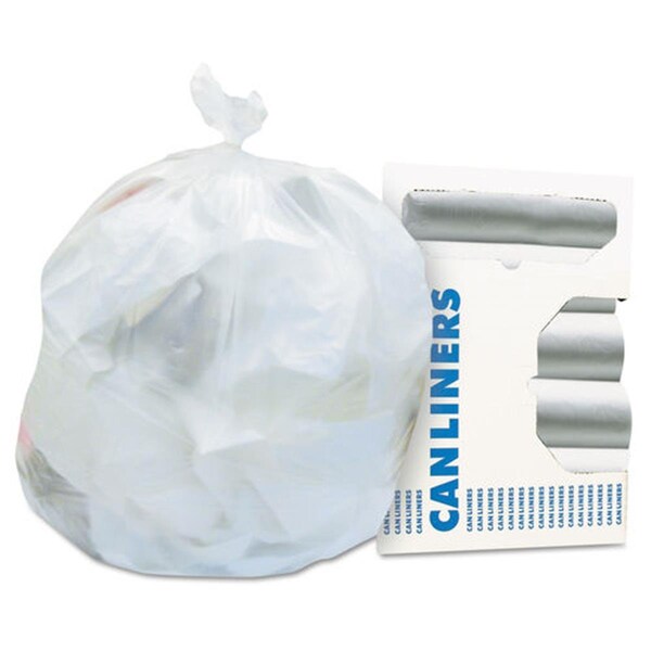 Homecare Products HER 10 gal & 8 Microns High-Density Waste Can Liner, Natural - 24 x 24 in. - HO3769834