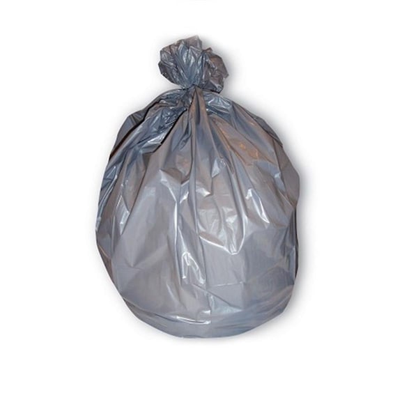Her 39 x 56 in. Linear Low-Density 1.7 mm Polyethylene Trash Can Liner - Silver - H7856WS