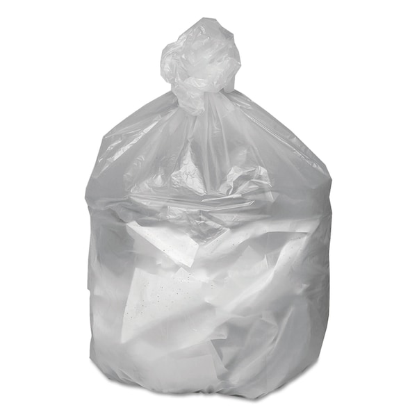 Good N Tuff 33 gal Trash Bags, 33 in x 39 in, Medium-Duty, 9 microns, Natural, 500 PK - GNT3340