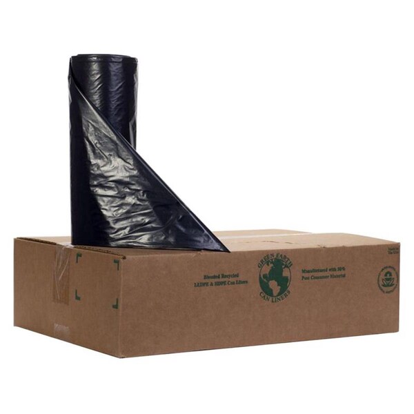Tool 45 gal Handle Tie Trash Can Liners, Black, 150PK - TO3313335