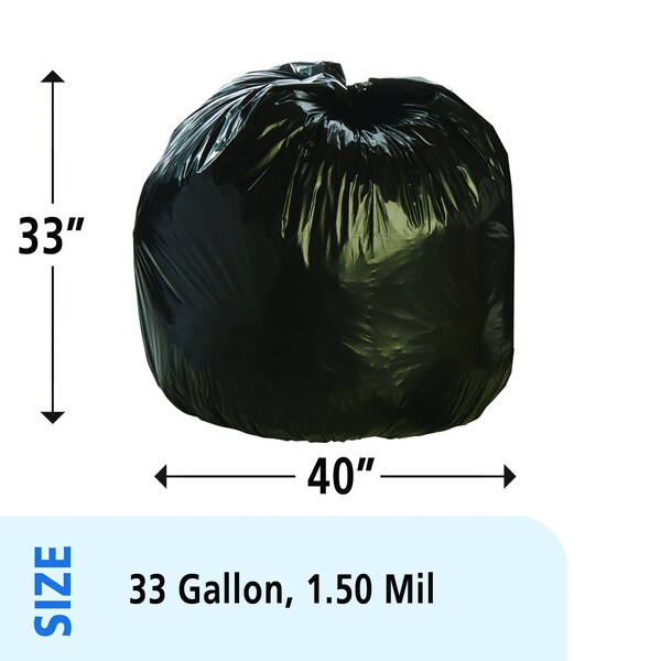 Stout By Envision 33 gal Trash Bags, Brown/Black, 100 PK - T3340B15