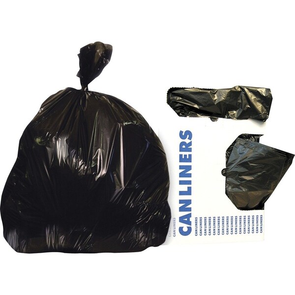 Heritage Bag Trash Bags, 1.50 mil (38 Micron), Black, 100 PK - HERH8046AK