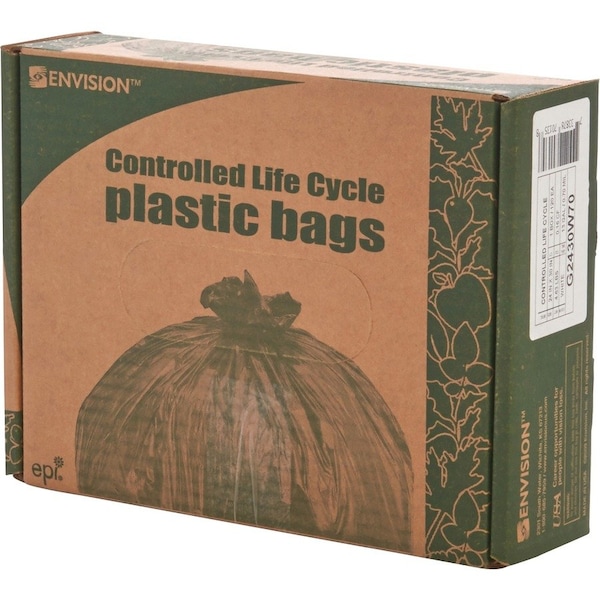 Stout 13 gal Trash Bags, 0.70 mil (18 Micron), White - STOG2430W70