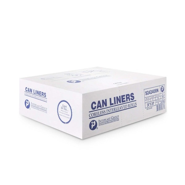 Mckesson Light Duty Clear Trash Bag, 10 gal, 8 Mic, 1000PK - S242408N-1