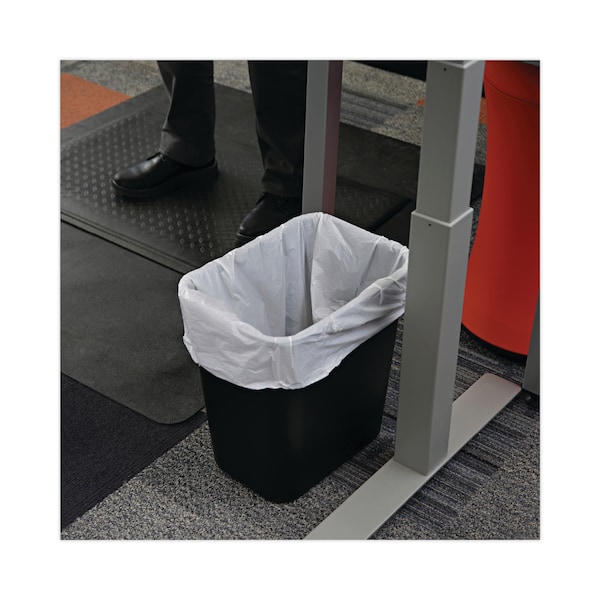 Boardwalk 10 gal Trash Bags, 24 in x 23 in, 0.5 mil, White, 500 PK - BWKW2423X