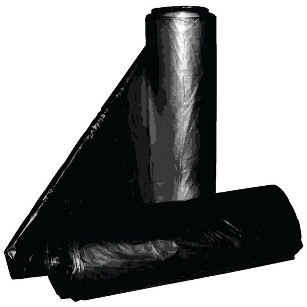 Aluf Plastics Royal Crown Top Liner, 33 x 39 in, 33 gal Capacity, Metalocene Blend, Black - RCT-33X