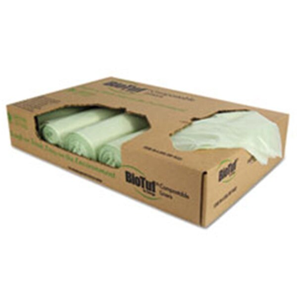 Unisan HER 48 gal 1 Mil Biotuf Compostable Bags, Light Green - 42 x 48 in., 100PK - Y8448YER01