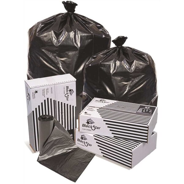 Pitt Plastics Pitt Plasti 24x32 0.35mil 12-16gal Black, 500PK - B73310XK