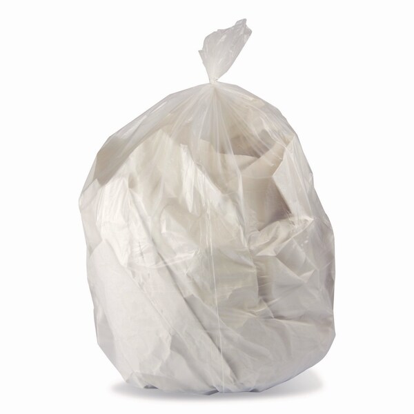 Heritage Linear Low-Density Can Liners, 56 gal, 1.1 mil, 46in x 50in, Clear, 100PK - H9250SC