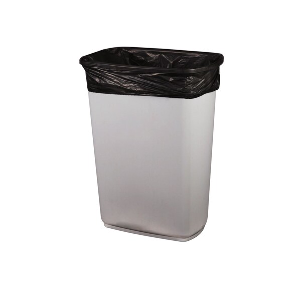 Heritage High-Density Waste Can Liners, 16 gal, 8 mic, 24 in. x 33 in., Black, 1000PK - Z4833LK R01