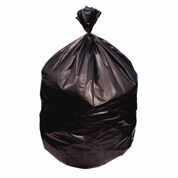 Heritage High-Density Waste Can Liners, 16 gal, 8 mic, 24 in. x 33 in., Black, 1000PK - Z4833LK R01