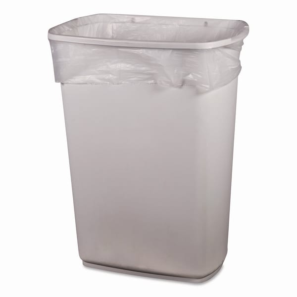 Heritage Eco Blend Max Can Liners, 23 gal, 0.8 mil, 28 in. x 45 in., Clear, 25 Bags/Roll, 10 Rolls/Carton, 250PK - L5645TC ER1