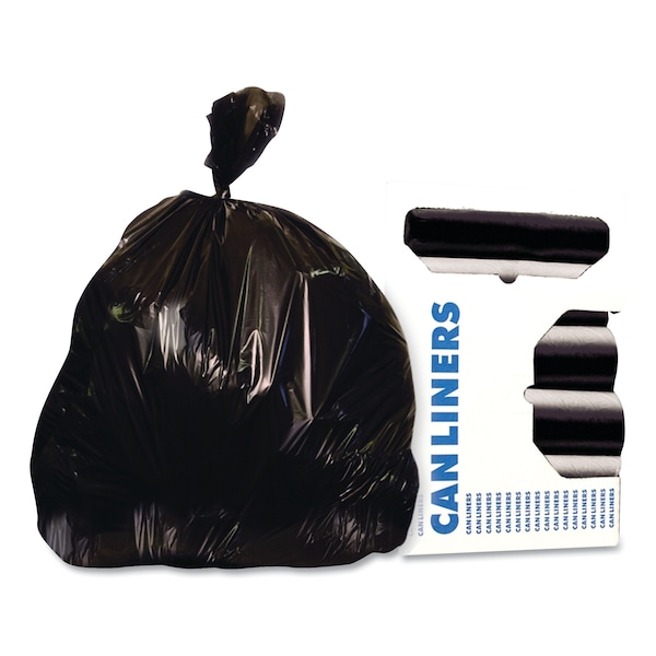 Heritage 45 gal Trash Bags, 40 in x 46 in, Super Heavy-Duty, 1.2 mil, Black, 100 PK - X8046SK R01