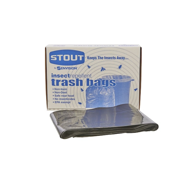 Stout By Envision 45 gal Trash Bags, Black, 65 PK - P4045K20