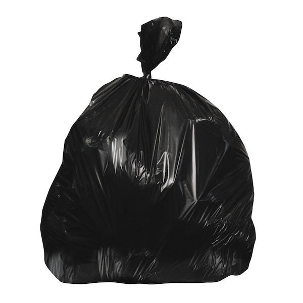 Heritage 45 gal Trash Bags, 48 in x 40 in, Heavy-Duty, 22 microns, Black, 150 PK - Z8048WK R01