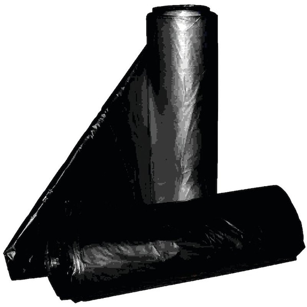 Aluf Plastics RL Royal Crown Top Liner, 55 to 60 gal Capacity, Metalocene Blend, Black - RCT-60XX