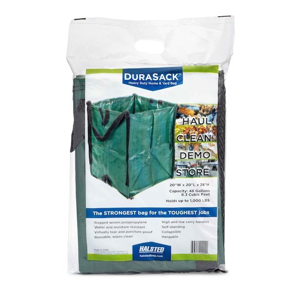 Durasack 48 Gallons Home and Yard Bags, Green - BB-2028CTN