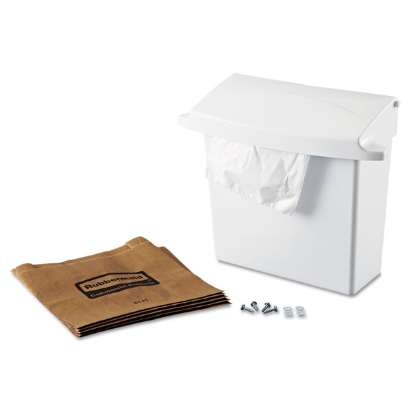 Rubbermaid Commercial Trash Bags, 12.5 in x 10.75 in, White - FG614000WHT