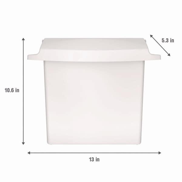 Rubbermaid Commercial Trash Bags, 12.5 in x 10.75 in, White - FG614000WHT