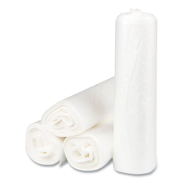Inteplast Group 33 gal Trash Bags, 33 in x 40 in, Heavy-Duty, 17 microns, Clear, 250 PK - S334017N